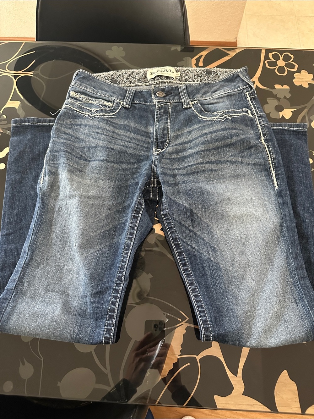 Ariat Women's Faded Blue Boot Cut Jeans